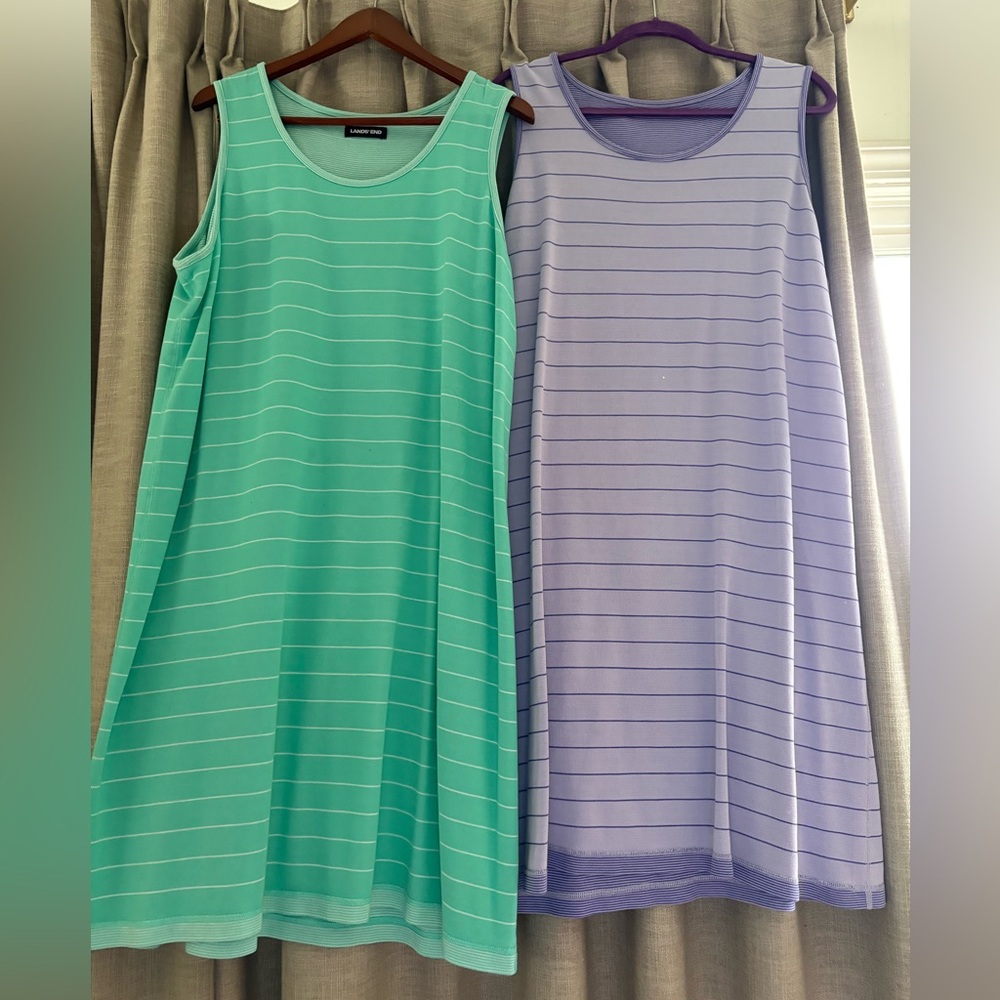 Set of 2 Land’s End reversible Sleeveless Dresses